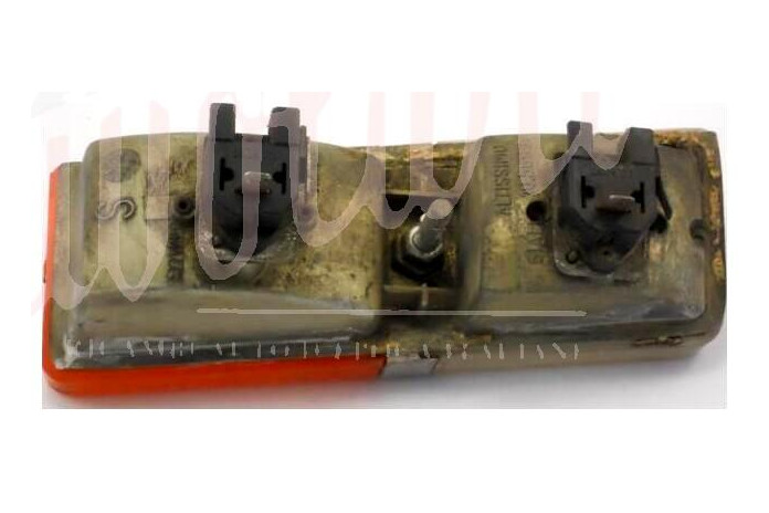 FANALINO ANT ARIC  BIANCO/ARANCIO BASE METALLO