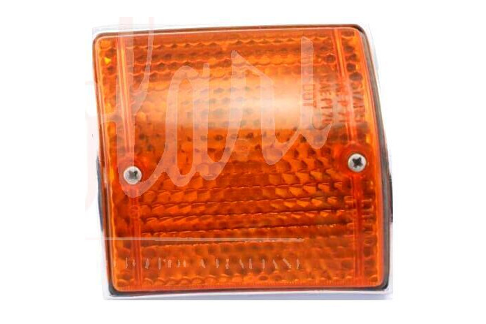 FANALINO ANTERIORE STARS ARANCIO BASE METALLO