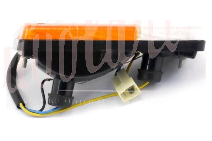 COPPIA FANALINI ANTERI DX+SX OLSA BIANCO/ARANCIO