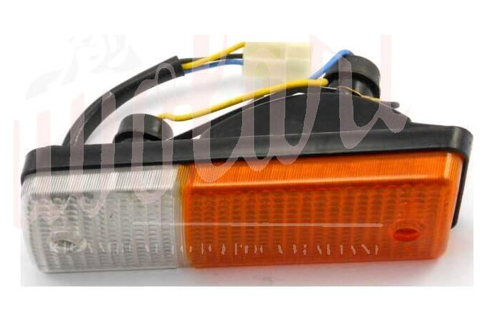 COPPIA FANALINI ANTERI DX+SX OLSA BIANCO/ARANCIO