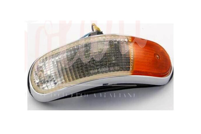 COPPIA FANALINI ANT DX+SX ALTISSIMO BIANCO/ARANCIO