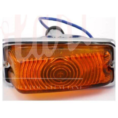 COPPIA FANALINI ANT DX+SX CARELLO VETRO ARANCIO