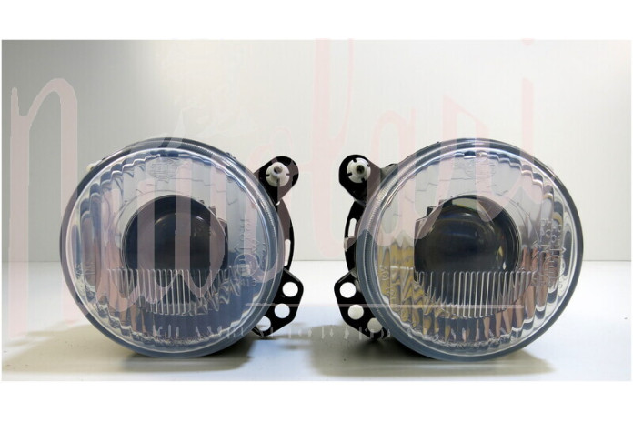 COPPIA GRUPPO OTTICO HELLA H1 D/120 C/LENTE 4 ATT