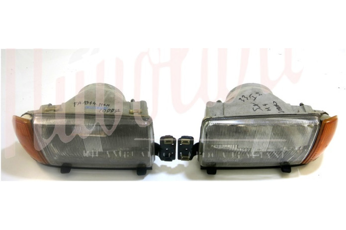 COPPIA FARO CAREL H4 C/TERGI FARO FANALINO ARANCIO