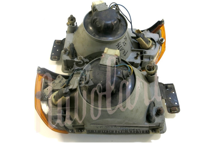 COPPIA FARO CAREL H4 C/TERGI FARO FANALINO ARANCIO