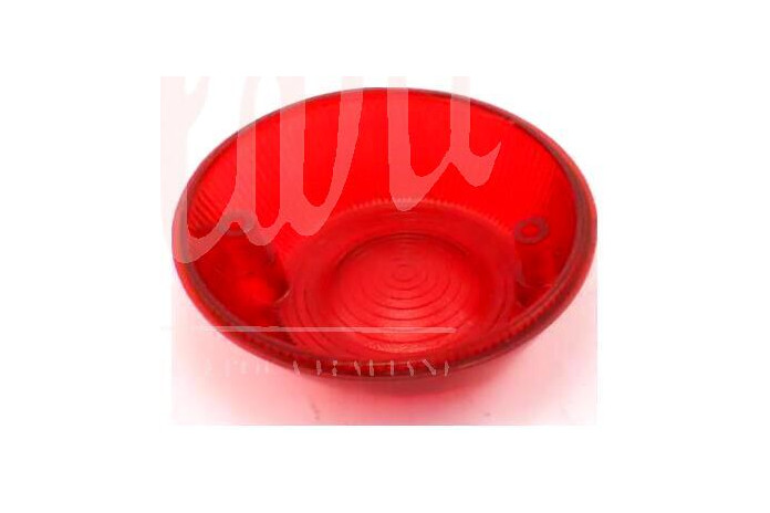 LENTE POST. CARELLO ROSSA PER FANALINO IN METALLO