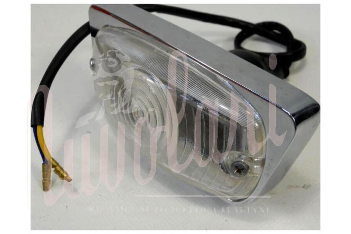 FANALINO ANTERIORE CARELLO BIANCO BASE CROMATA