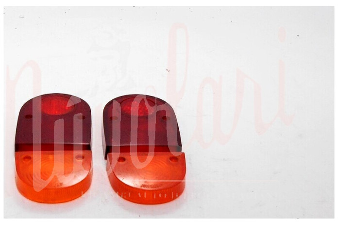 SERIE LENTI FANALI POSTCARELLO ROSSA ARANCIO