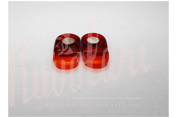 SERIE LENTI FANALI POSTCARELLO ROSSA ARANCIO