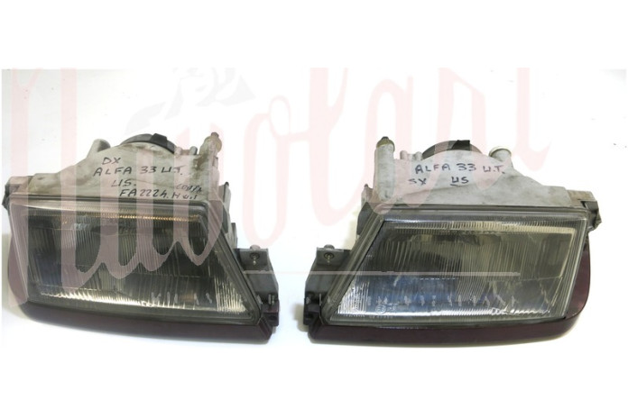 COPPIA FARO CARELLO H4 MANCA FANALINO