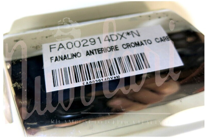 FANALINO ANTERIORE CROMATO CARELLO BIANCO