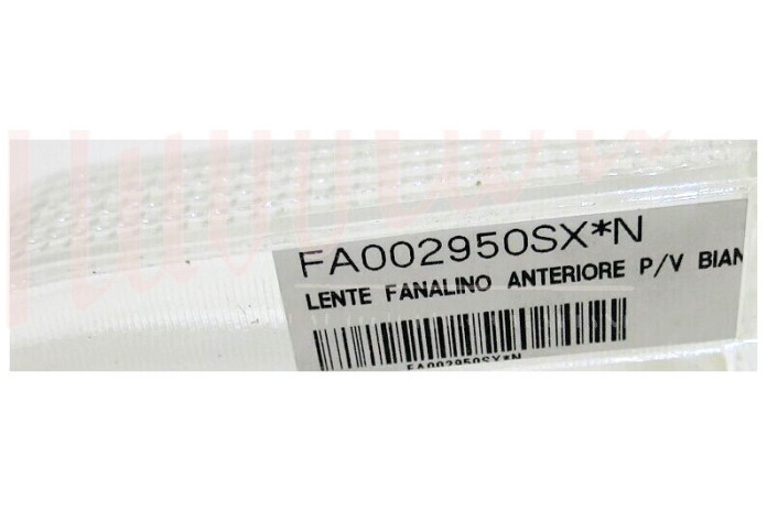 LENTE FANALINO ANTERIORE P/V BIANCA
