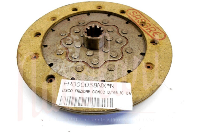 DISCO FRIZIONE CONC. D/165 10 CAVE C/PARASTRAPPO