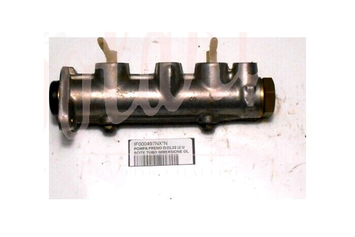 POMPA FRENO D/22,22 (2 USCITE TUBO IMMERSIONE OLIO D/6)