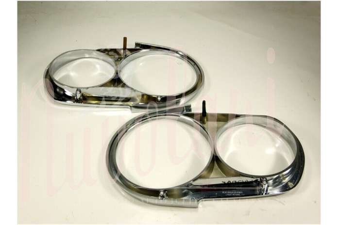 COPPIA CORNICI FARO DOPPIO PLASTICA