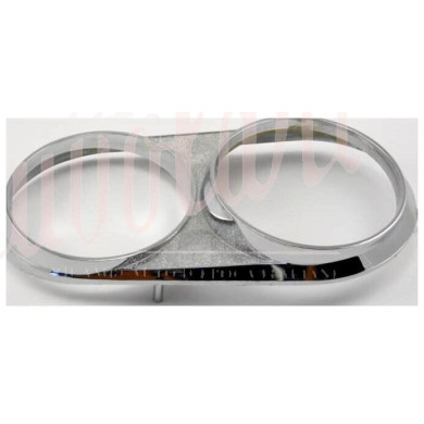 CORNICE FARI DOPPIA IN PLASTICA CROMATA