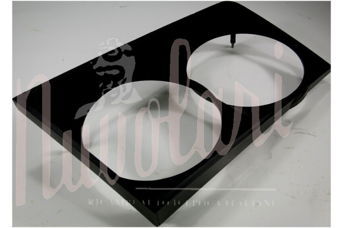 CORNICE DOPPIO FARO NERA PLASTICA DX