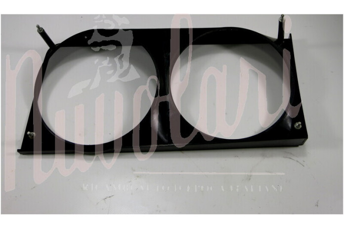 CORNICE DOPPIO FARO NERA PLASTICA DX