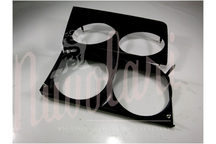 COPPIA CORNICI DOPPIO FARO NERA PLASTICA PER LANCIA BETA 1400 828 AB2 