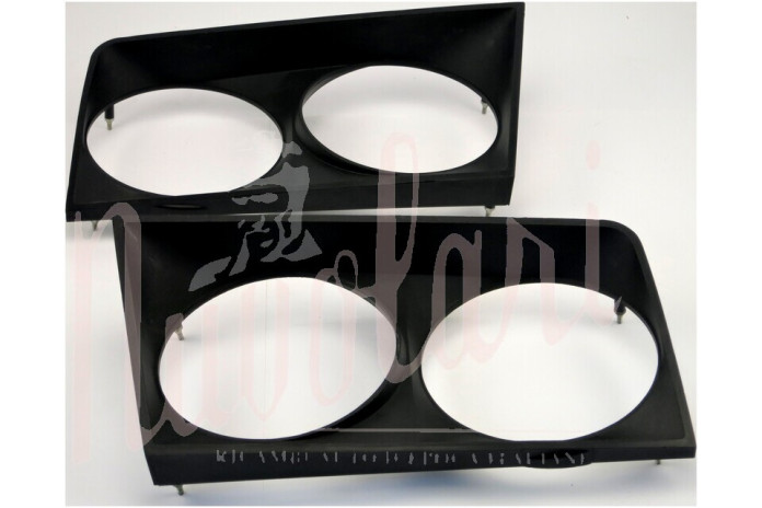 CORNICE DOPPIO FARO NERA PLASTICA SX