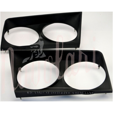 CORNICE DOPPIO FARO NERA PLASTICA SX