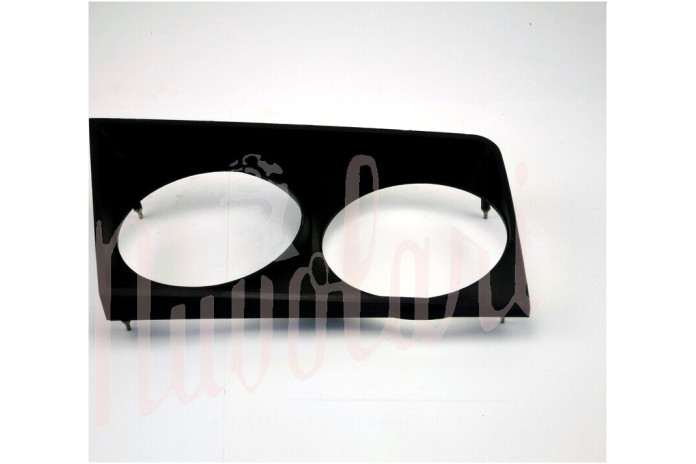 CORNICE DOPPIO FARO NERA PLASTICA SX