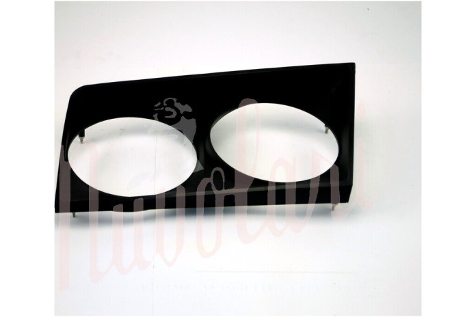 CORNICE DOPPIO FARO NERA PLASTICA SX