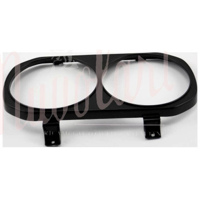 CORNICE FARO DOPPIO DX PLASTICA NERA