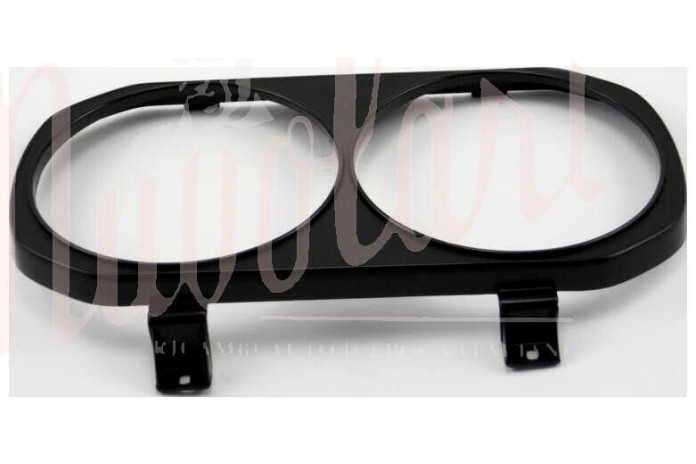 CORNICE FARO DOPPIO DX PLASTICA NERA
