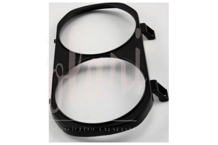 CORNICE FARO DOPPIO DX PLASTICA NERA