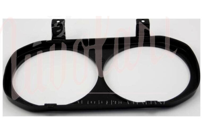 CORNICE FARO DOPPIO DX PLASTICA NERA