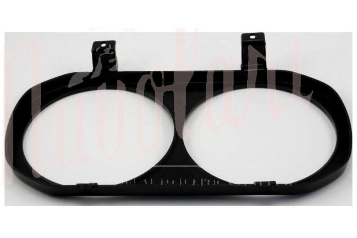 CORNICE FARO DOPPIO SX PLASTICA NERA