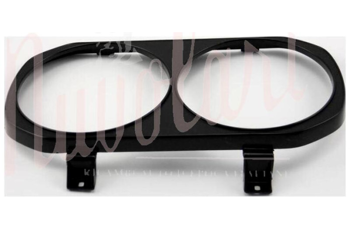 CORNICE FARO DOPPIO SX PLASTICA NERA