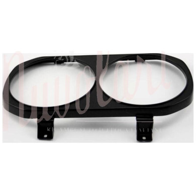CORNICE FARO DOPPIO SX PLASTICA NERA