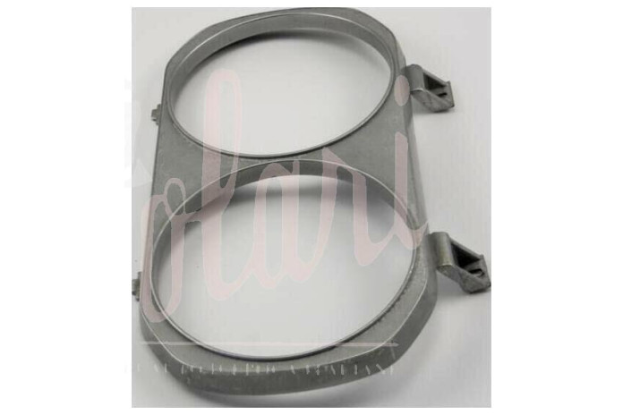 CORNICE FARO DOPPIO DX PLASTICA CROMATA