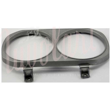 CORNICE FARO DOPPIO DX PLASTICA CROMATA