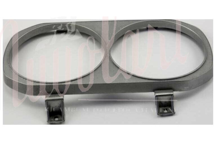 CORNICE FARO DOPPIO DX PLASTICA CROMATA