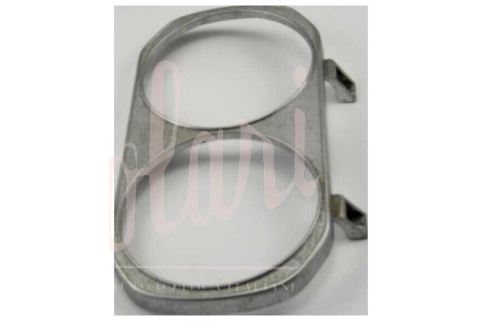 CORNICE FARO DOPPIO SX PLASTICA CROMATA