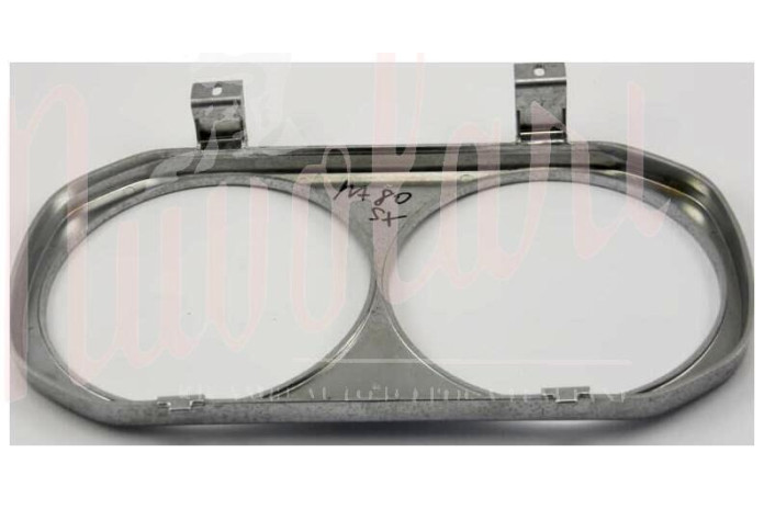 CORNICE FARO DOPPIO SX PLASTICA CROMATA
