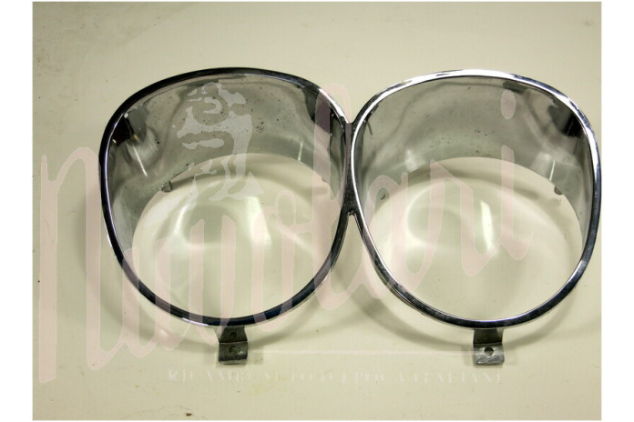 CORNICE FARO ESTERNA DXMETALLO DOPPIO FARO