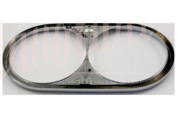 CORNICE FARO ESTERNA METALLO DOPPIO FARO