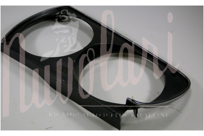CORNICE FARO DX EST. DOPPIO FARO IN PLASTICA SCURA