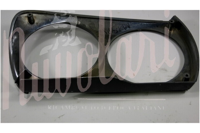 CORNICE FARO DX EST. DOPPIO FARO IN PLASTICA SCURA
