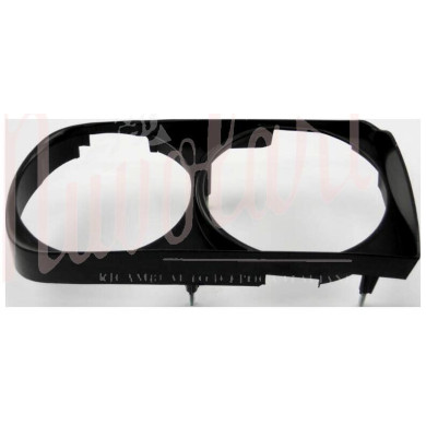 CORNICE FARO ESTERNA DOPPIO FARO PLASTICA NERA