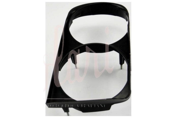 CORNICE FARO ESTERNA DOPPIO FARO PLASTICA NERA