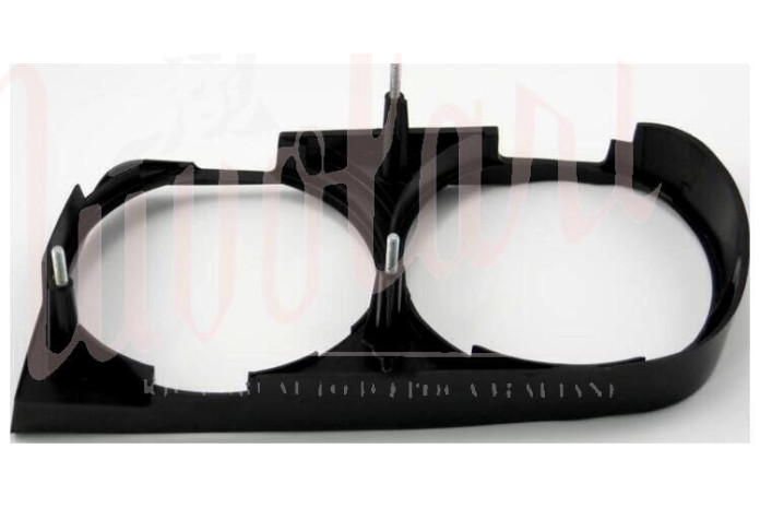 CORNICE FARO ESTERNA DOPPIO FARO PLASTICA NERA