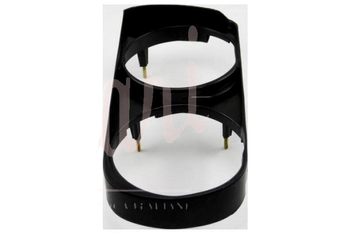 CORNICE FARO ESTERNA DOPPIO FARO PLASTICA NERA