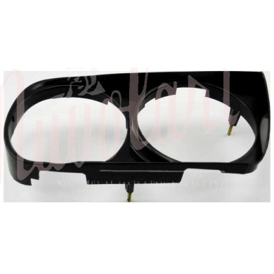 CORNICE FARO ESTERNA DOPPIO FARO PLASTICA NERA