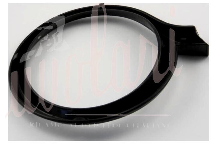 CORNICE FARO ANTERIORE PLASTICA NERA INCASTRO
