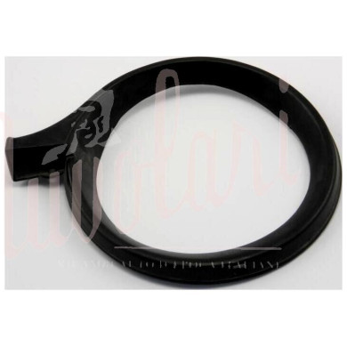 CORNICE FARO ANTERIORE PLASTICA NERA FORO VITE